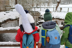 Schulausflug zum Nikolaustag 6.12.23 in den Wildpark Eekholt zum Patenstorch